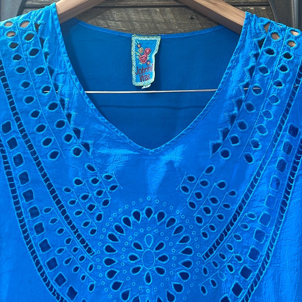 Johnny Was Eyelet Tunic cover up
